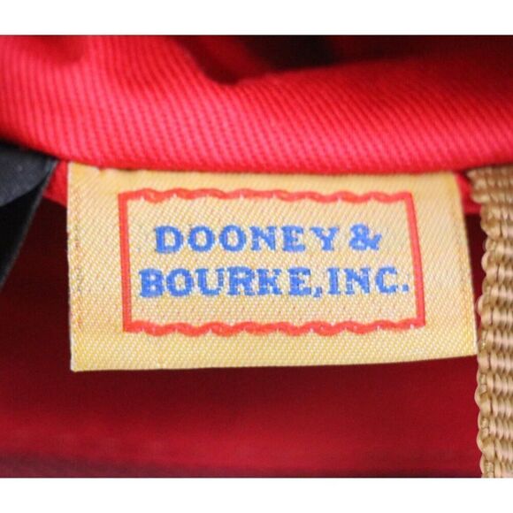 Dooney & Bourke TAN BROWN REAL LEATHER LOGO XBODY SHOULDER BAG MESSENGER HANDBAG - Picture 11 of 16